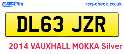DL63JZR are the vehicle registration plates.