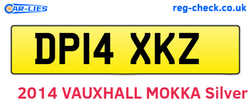 DP14XKZ are the vehicle registration plates.