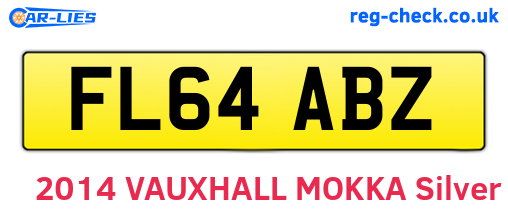 FL64ABZ are the vehicle registration plates.
