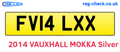 FV14LXX are the vehicle registration plates.