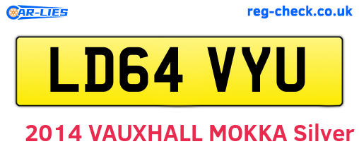 LD64VYU are the vehicle registration plates.