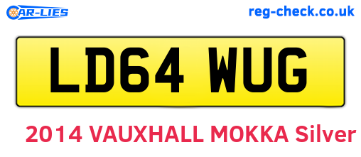 LD64WUG are the vehicle registration plates.