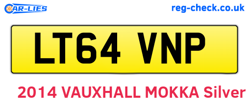 LT64VNP are the vehicle registration plates.