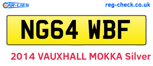 NG64WBF are the vehicle registration plates.