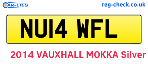 NU14WFL are the vehicle registration plates.