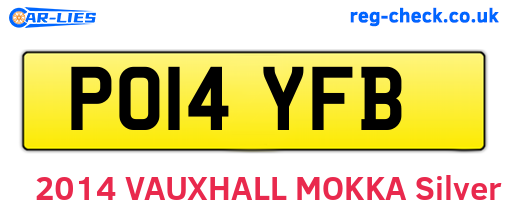 PO14YFB are the vehicle registration plates.