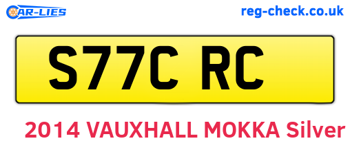 S77CRC are the vehicle registration plates.