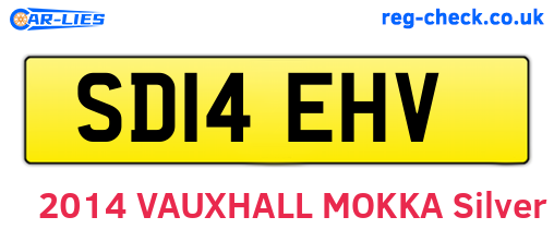 SD14EHV are the vehicle registration plates.