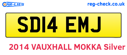 SD14EMJ are the vehicle registration plates.