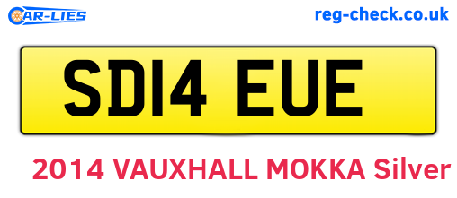 SD14EUE are the vehicle registration plates.