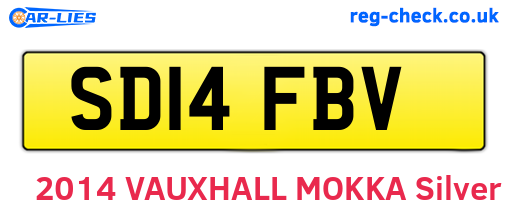 SD14FBV are the vehicle registration plates.