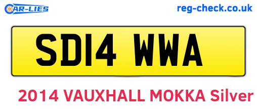 SD14WWA are the vehicle registration plates.