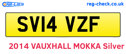 SV14VZF are the vehicle registration plates.