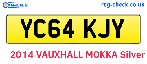 YC64KJY are the vehicle registration plates.