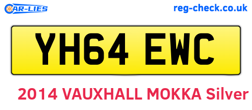 YH64EWC are the vehicle registration plates.