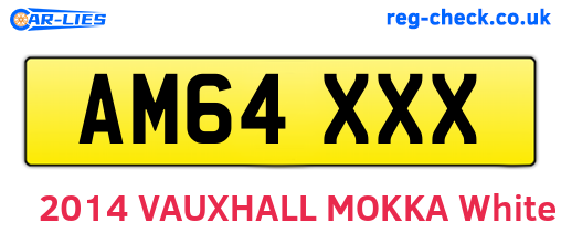 AM64XXX are the vehicle registration plates.
