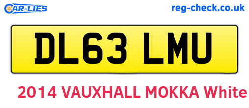 DL63LMU are the vehicle registration plates.