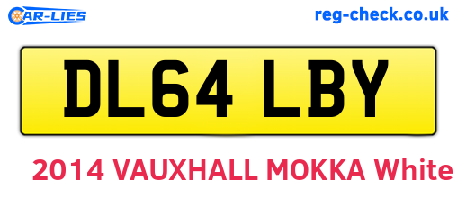DL64LBY are the vehicle registration plates.