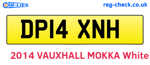 DP14XNH are the vehicle registration plates.