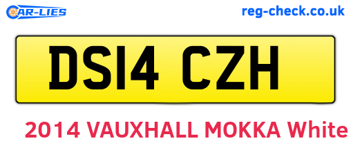 DS14CZH are the vehicle registration plates.
