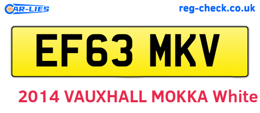 EF63MKV are the vehicle registration plates.
