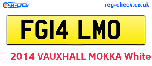 FG14LMO are the vehicle registration plates.