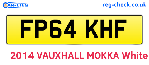 FP64KHF are the vehicle registration plates.