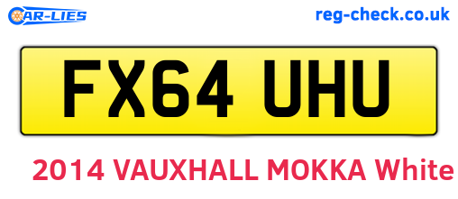 FX64UHU are the vehicle registration plates.