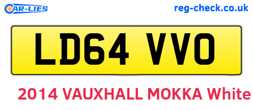 LD64VVO are the vehicle registration plates.