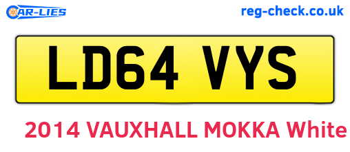 LD64VYS are the vehicle registration plates.