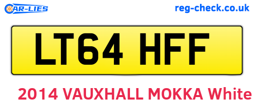 LT64HFF are the vehicle registration plates.