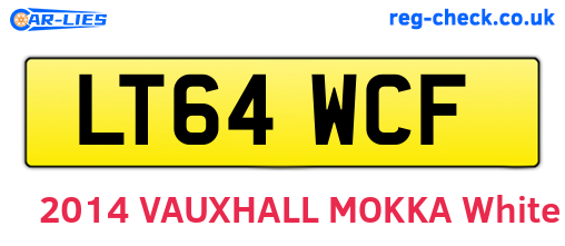LT64WCF are the vehicle registration plates.
