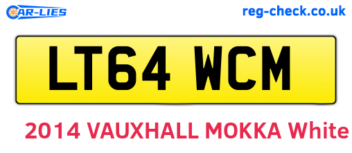 LT64WCM are the vehicle registration plates.