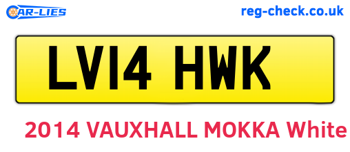 LV14HWK are the vehicle registration plates.