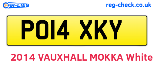 PO14XKY are the vehicle registration plates.