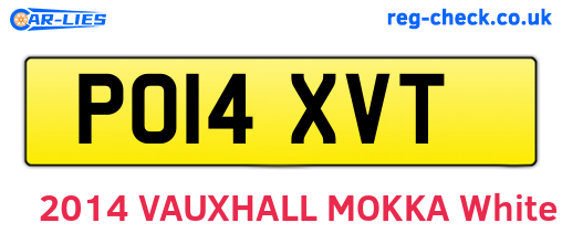 PO14XVT are the vehicle registration plates.