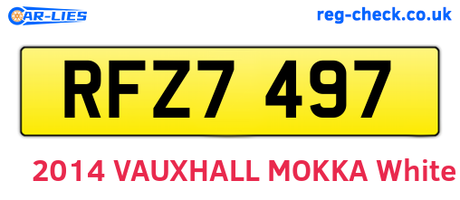 RFZ7497 are the vehicle registration plates.