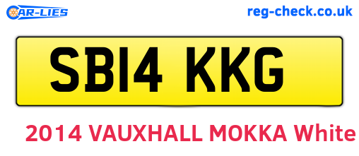 SB14KKG are the vehicle registration plates.