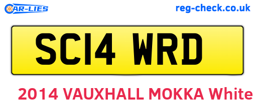 SC14WRD are the vehicle registration plates.