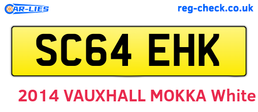 SC64EHK are the vehicle registration plates.