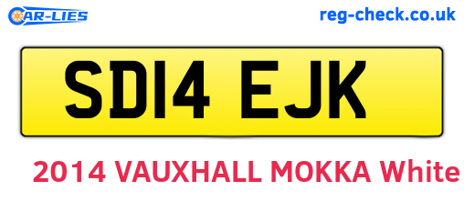 SD14EJK are the vehicle registration plates.