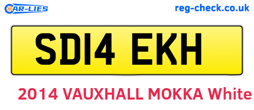 SD14EKH are the vehicle registration plates.