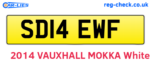 SD14EWF are the vehicle registration plates.