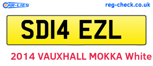 SD14EZL are the vehicle registration plates.