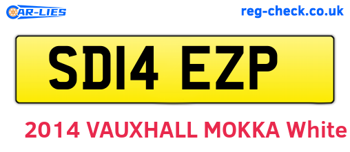 SD14EZP are the vehicle registration plates.