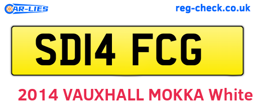 SD14FCG are the vehicle registration plates.