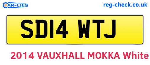 SD14WTJ are the vehicle registration plates.