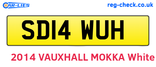 SD14WUH are the vehicle registration plates.