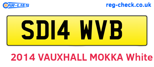 SD14WVB are the vehicle registration plates.