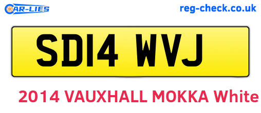 SD14WVJ are the vehicle registration plates.